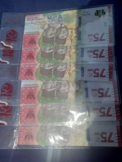 Uang baru 75000 limited edition