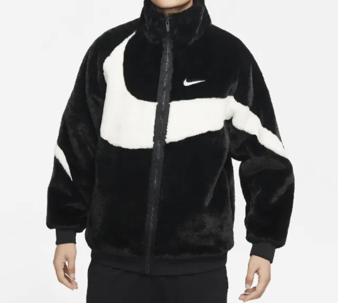 Nike Size XS Sportswear Women's Reversible Hybrid Sherpa Swoosh Jacket  CI8937