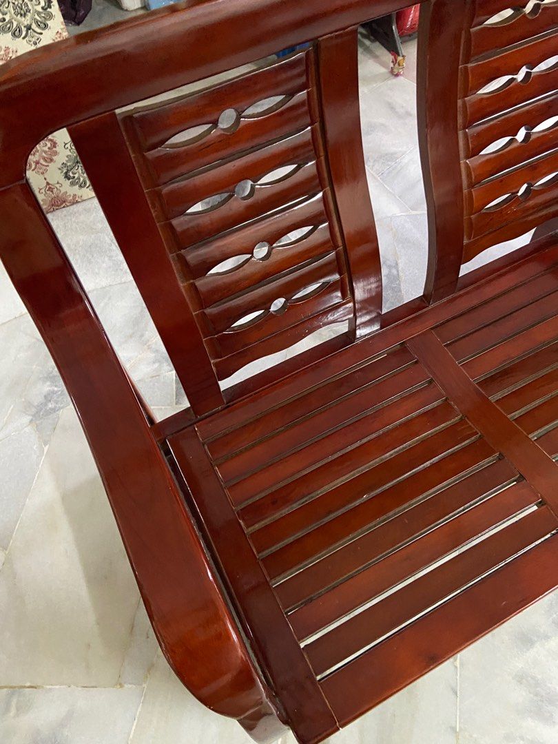 Used wooden chairs, Furniture & Home Living, Furniture, Chairs on Carousell