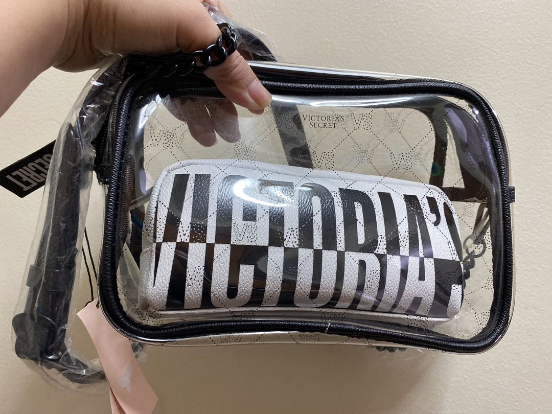 Victoria secret sales clear crossbody bag