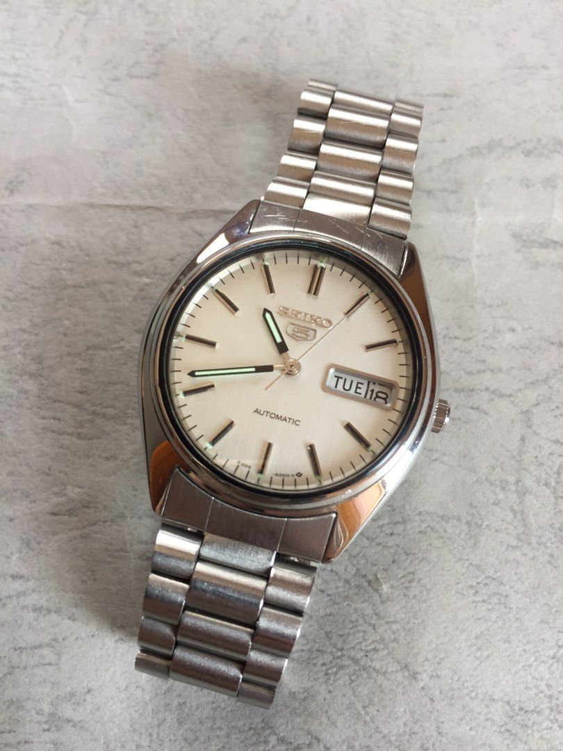 Vintage Seiko 5 6809 - 6240 自動手錶, 男裝, 手錶及配件, 手錶- Carousell