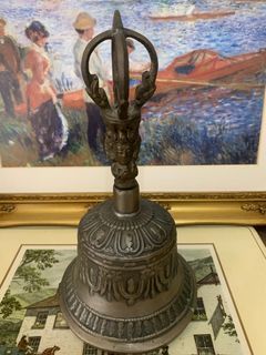 Vintage Tibetan Buddhist ritual bell Ghanta 8”