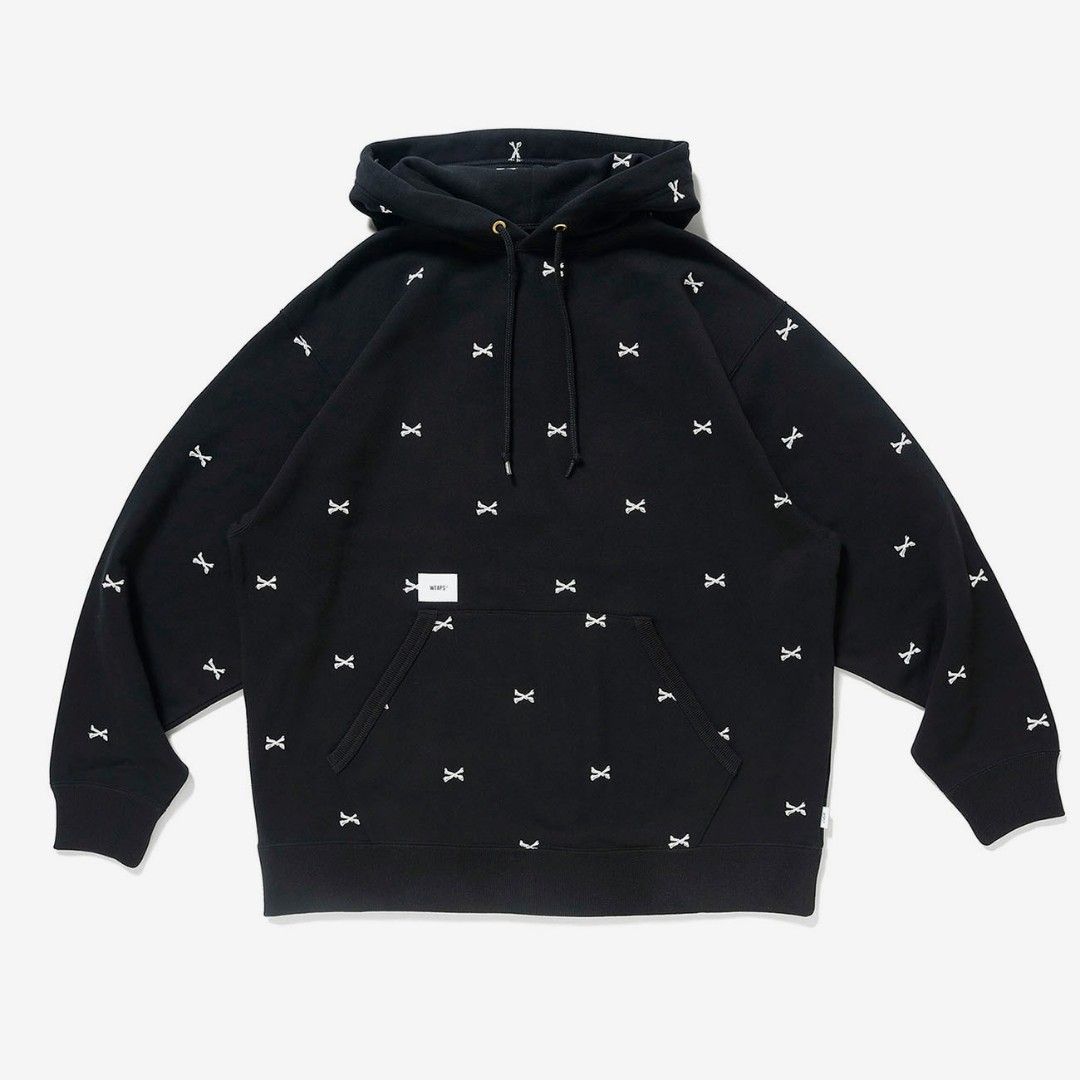 Cotton-blend fleece hoodie in black - Acne Studios