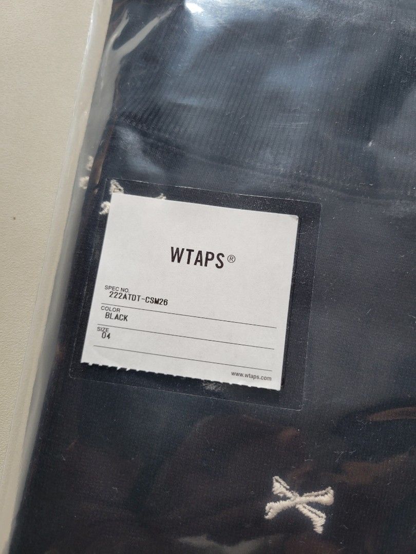 WTAPS / ACNE / HOODY / COPO. TEXTILE / SIZE 04 BLACK, 男裝, 上身及