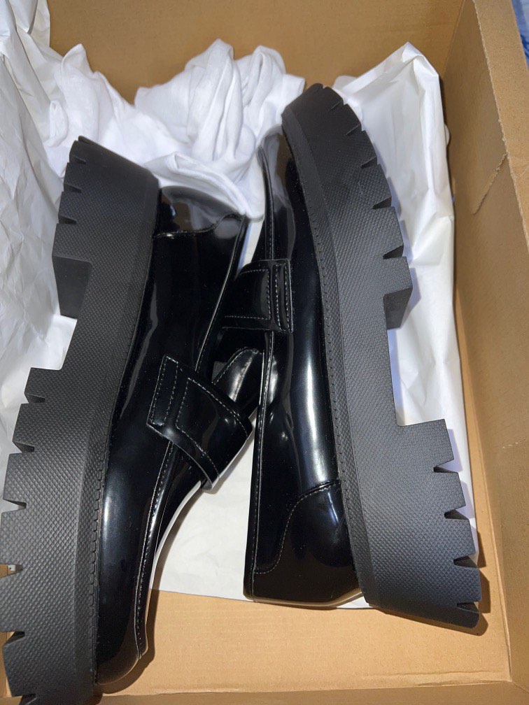 Zara Chunky Penny Loafers on Carousell