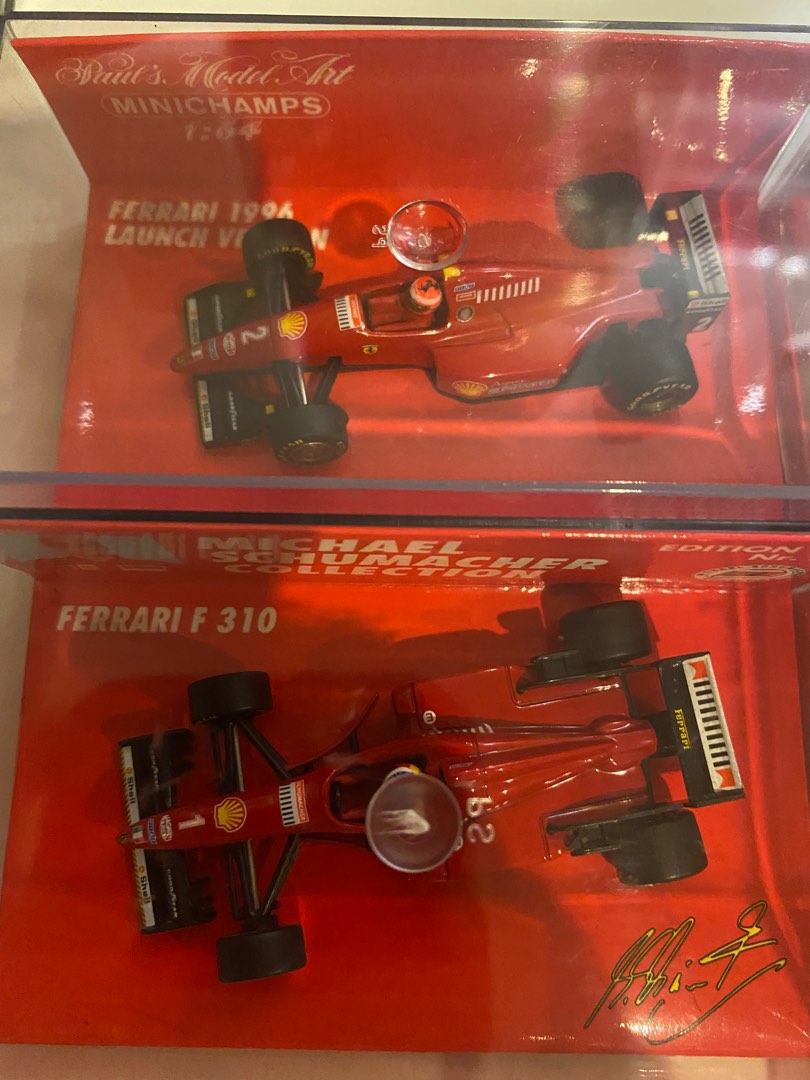 1/64 Minichamps Ferrari F310 Michael Schumacher & Eddie Irvine New ...