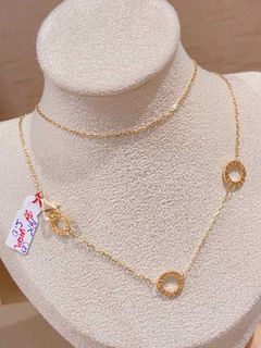 18k"Japan bulgari chain necklace