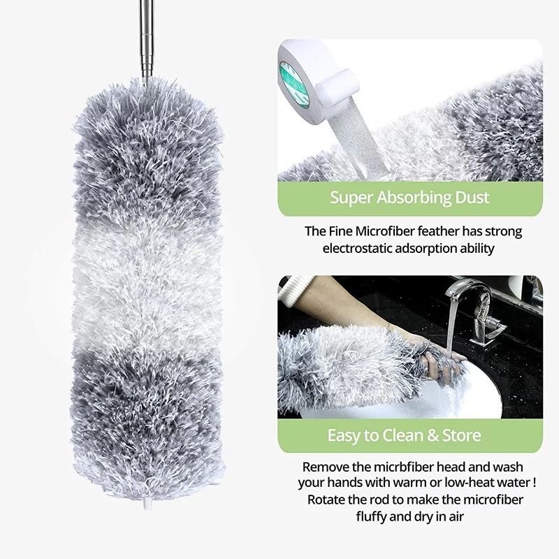 2.8 Meters Extendable Duster Bendable Microfibe Dust Cleaner ...