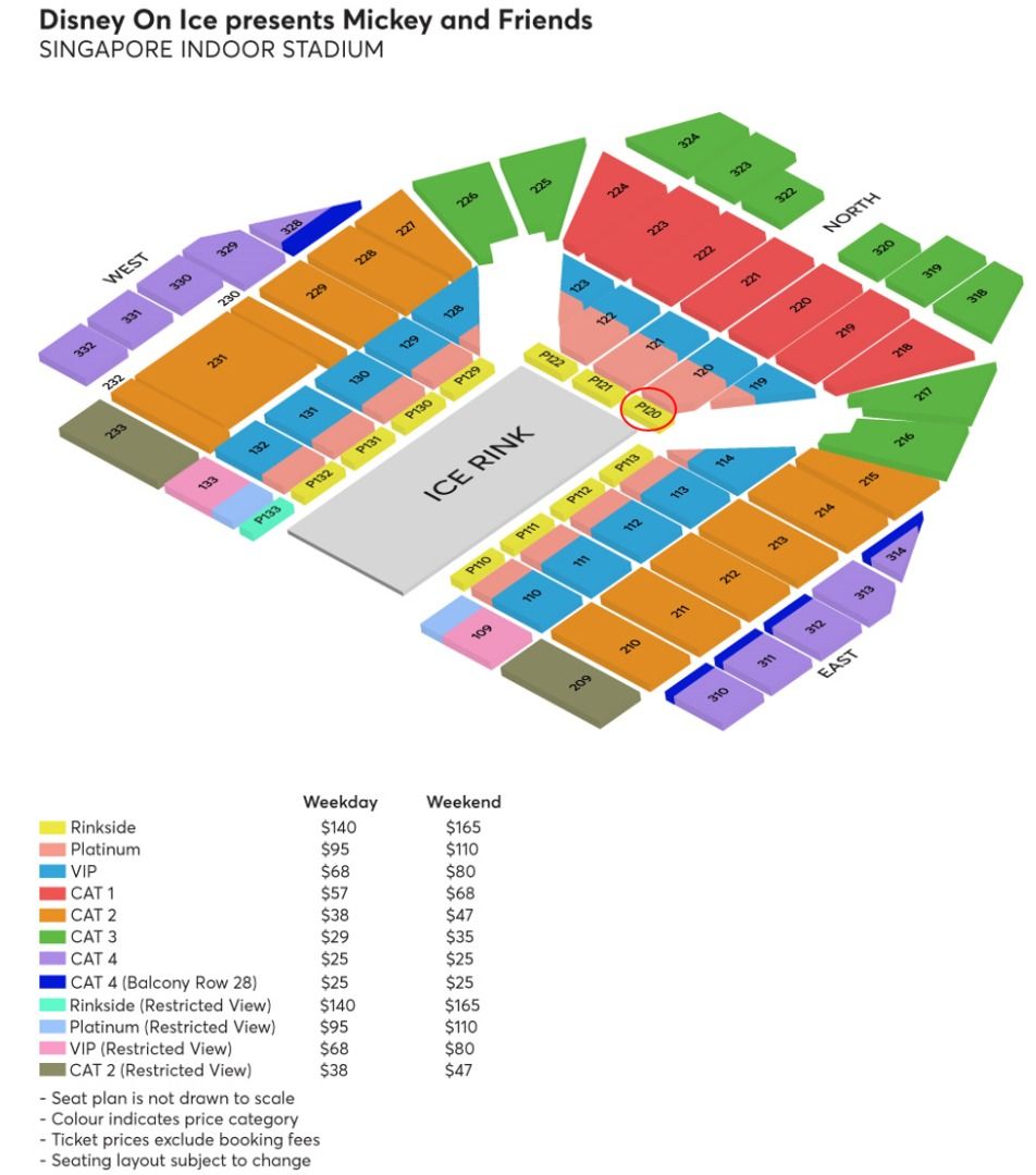 2x Disney on Ice Mickey and Friends 16 Mar 2023 630PM P120