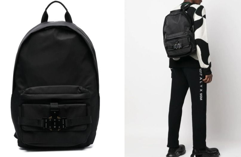 50% OFF Luxury 90% NEW! 1017 ALYX 9SM Tri-con logo buckle backpack
