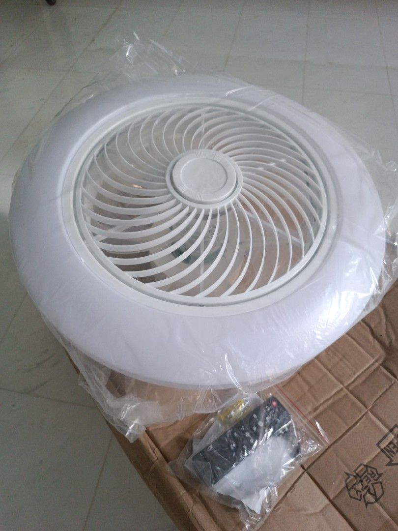 50cm Ceiling fan with LED light w/remote control, Furniture & Home