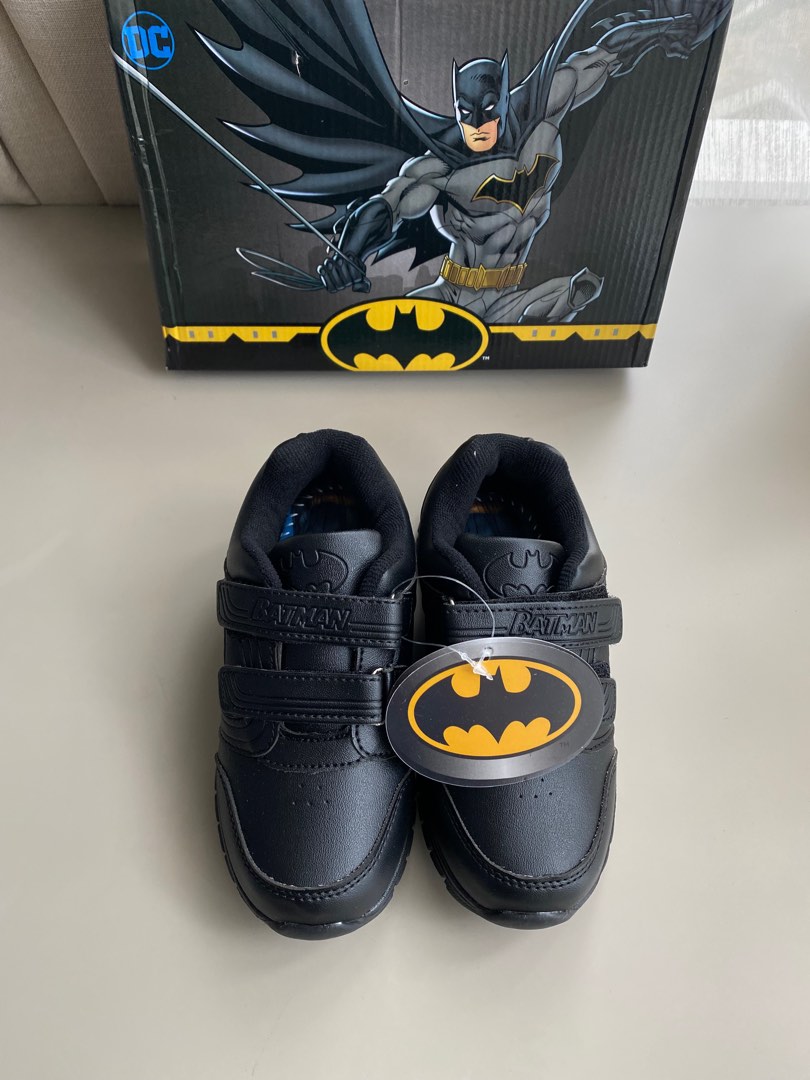 4-5 .] Batman all black school shoes/ sneakers for boys (KIDS | SHOES),  Babies & Kids, Babies & Kids Fashion on Carousell
