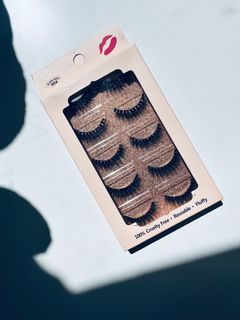 5 pairs natural long 3D mink false eyelashes