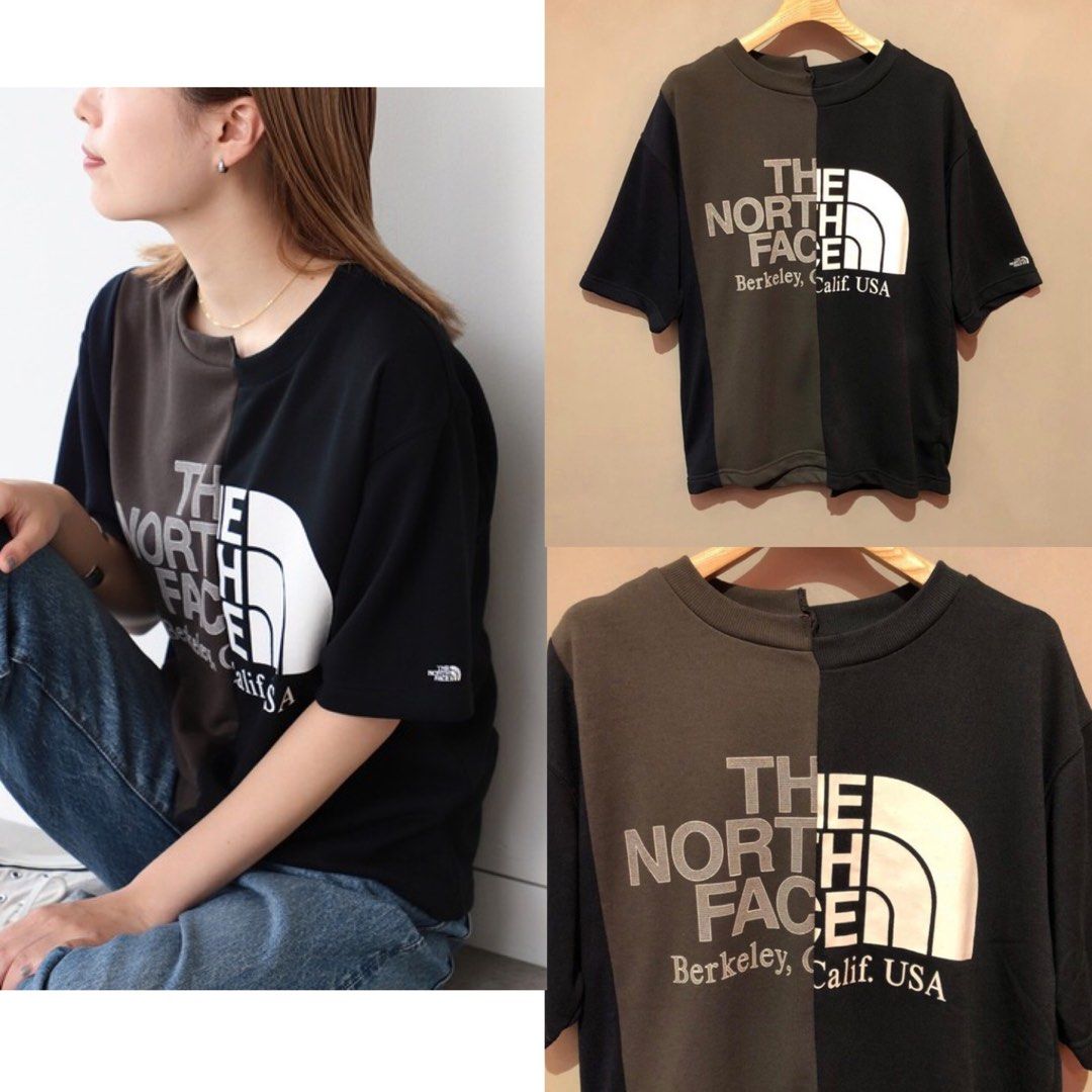 North face asymmetry logo tee online