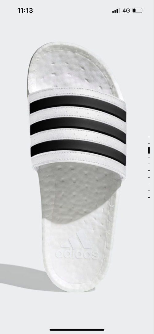 Original Adidas Adilette Boost Slides White Men s Fashion