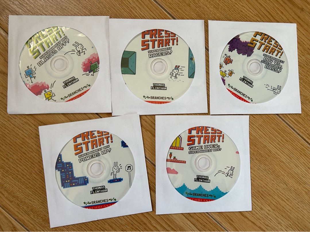 正版Press Start Audio CD 5隻, 興趣及遊戲, 書本& 文具, 小朋友書