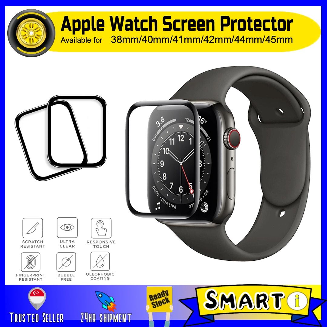 Smart i 3D Full glue Premium Screen protector film. Made for Apple watch. 38mm 42mm 40mm 44mm 41mm 45mm Mobile Phones Gadgets Mobile Gadget Accessories Cases Sleeves on