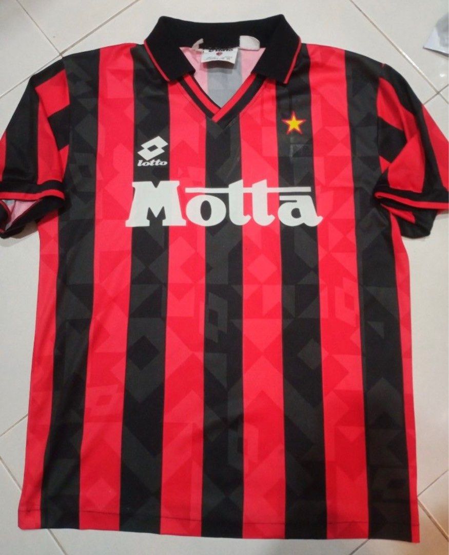 Maillot Vintage AC Milan Lotta – Blanc – Taille XL Homme – Occasion