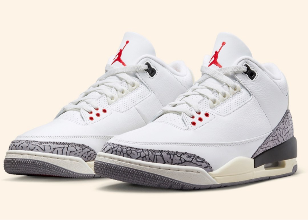 Air Jordan 3 “White Cement”, Men's Fashion, Footwear, Sneakers on Carousell