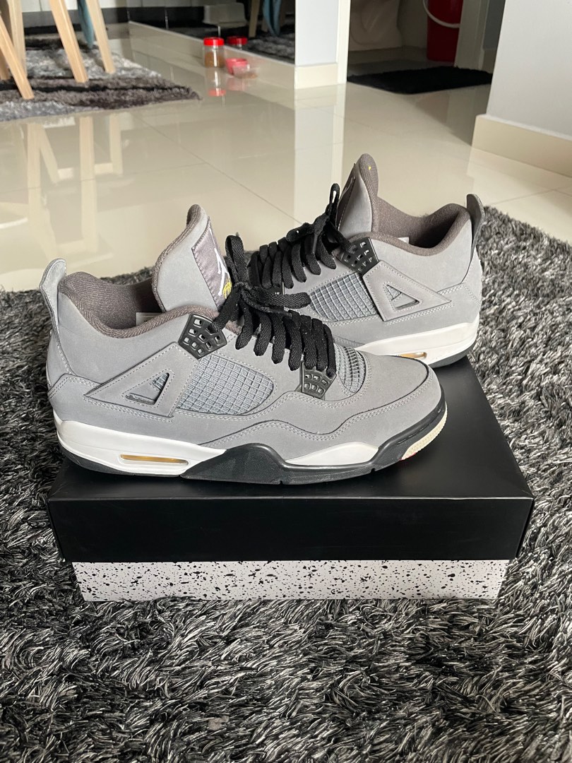 Air Jordan 4 Cool Grey UK9 Men s Fashion Footwear Sneakers on
