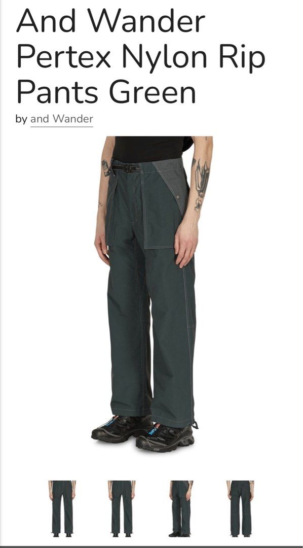 and wonder PERTEX nylon rip pants