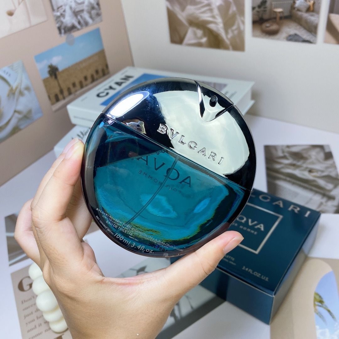 Aqva Pour Homme Marine Bvlgari Perfume 100ml Dark Blue, Beauty
