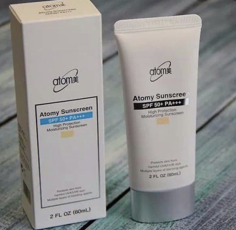 Atomy beige sunscreen SPF 50+, Beauty & Personal Care, Face, Face Care ...