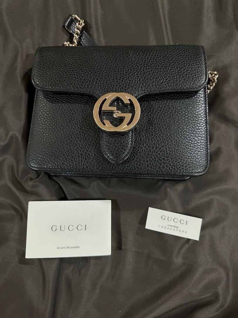 AUTHENTIC Gucci Black Purse with Gold Hardware Luxury Bags Wallets on Carousell