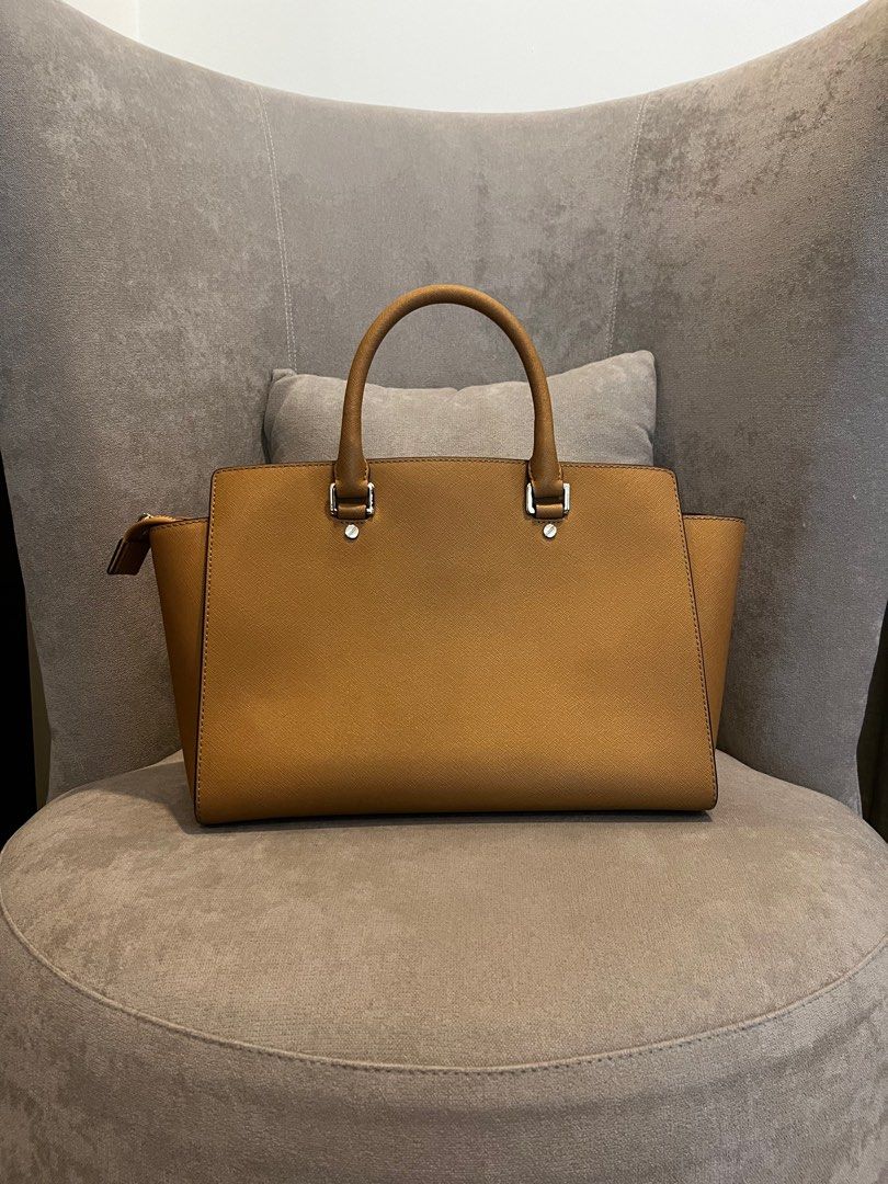 Michael kors large selma tote bag in brown online