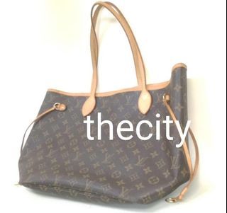 AUTHENTIC VINTAGE LOUIS VUITTON  LV NEVERFULL MM - BROKEN ZIP INSIDE POCKET , INK STAINS ON LINING - NOT FOR FUSSY BUYERS