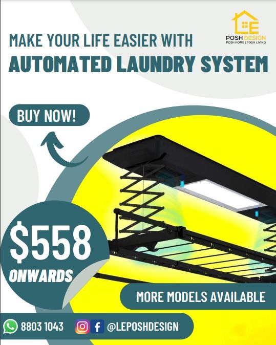 Automated Laundry System, Furniture & Home Living, Home Improvement