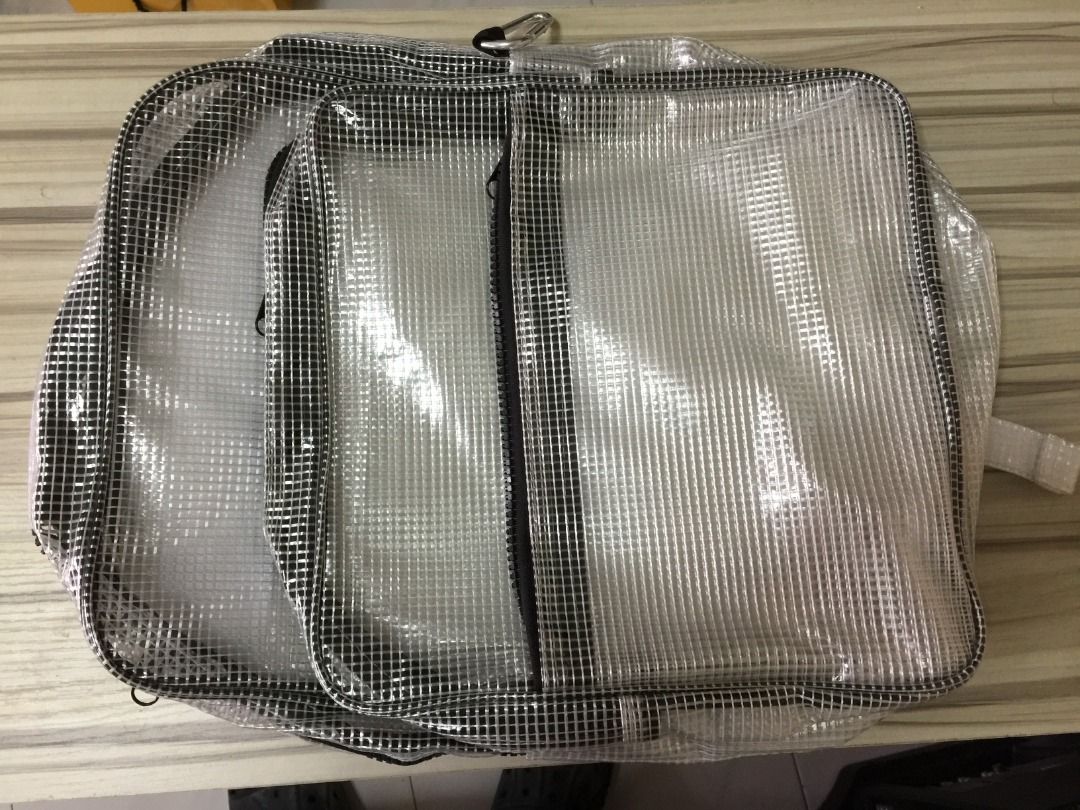 Backpack (seethrough antistatic PVC), Women's Fashion, Bags & Wallets