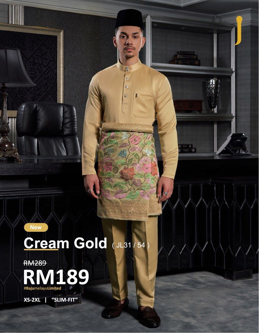 Jakel baju cheap melayu slim fit