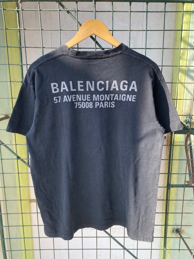 balenciaga new logo out tee