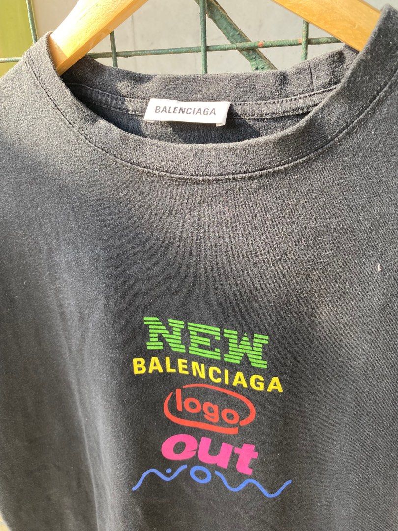 Balenciaga new 2025 logo tee
