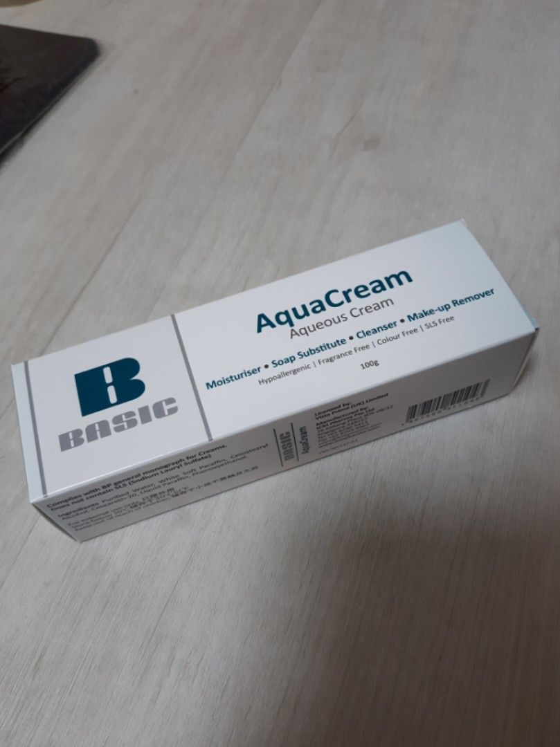 Basic AquaCream (Category: Body Care) located in Singapore. Submitted by zls23 (Listing ID 1220031647, Image 1). Description: ICM Basic Aqua Cream Aqueous Cream 100g Brand new in box Expiry Nov 2026 Multiple boxes available.