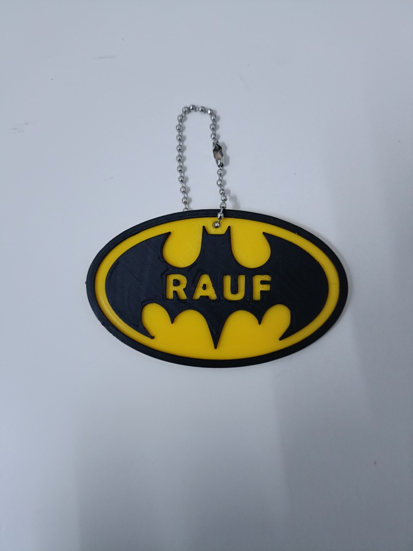 Batman Name Tag for Bag, Hobbies & Toys, Stationery & Craft, Handmade Craft  on Carousell