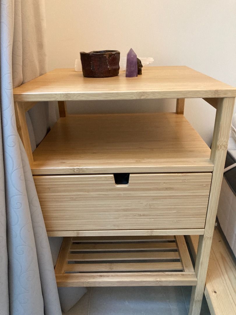 Bedside Table Nordkisa (Ikea), Furniture & Home Living, Furniture