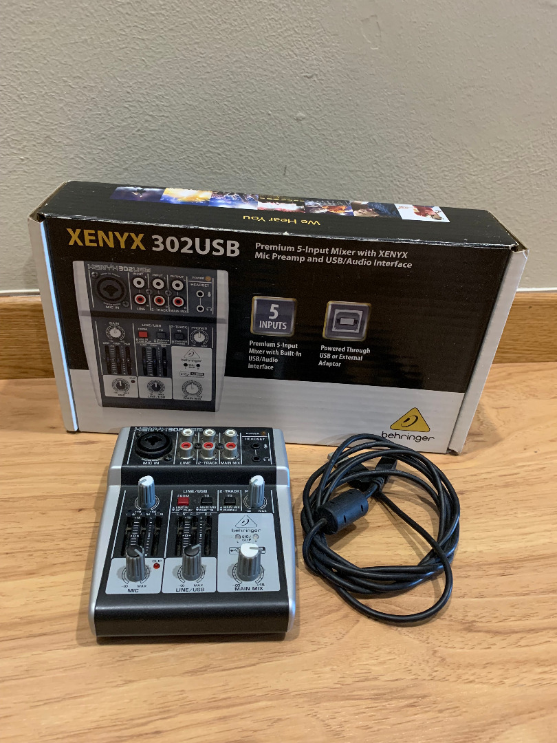Behringer XENYX 302USB Analog Mixer with USB (XENYX302USB / XENYX