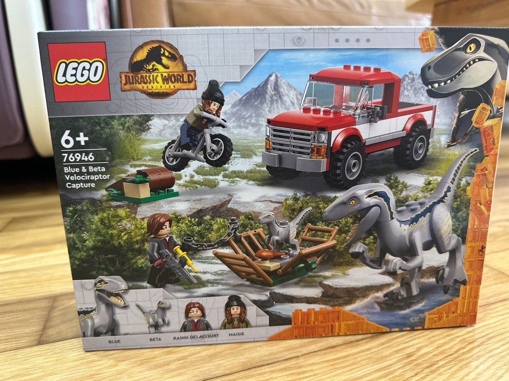 Lego Jurassic World Raptor Blue Dinosaur Minifigure Part 76946 Raptor14 Genuine main image 1