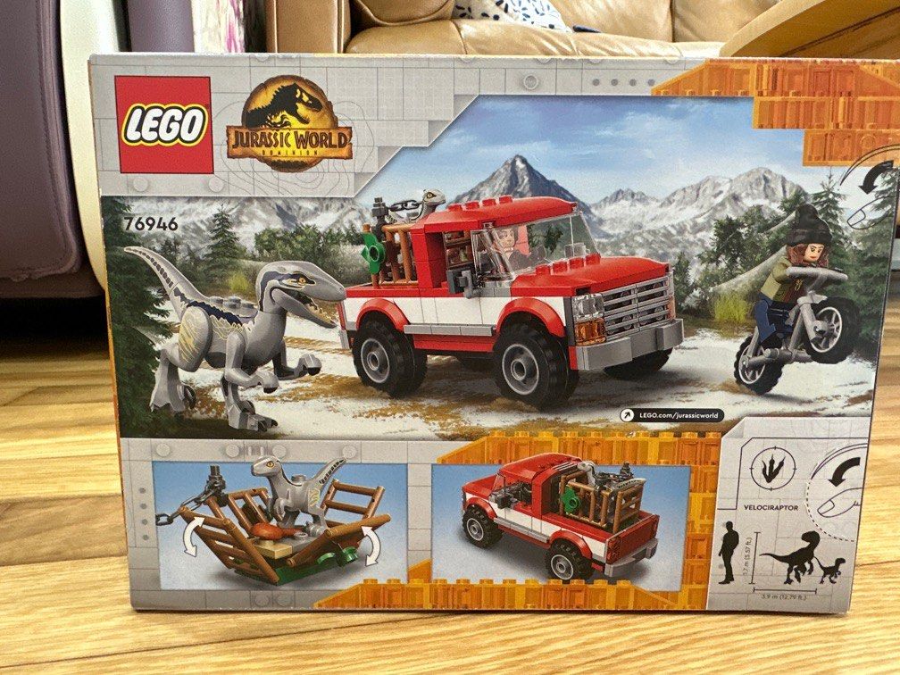 BNIB Lego 76946 Jurassic World Blue & Beta Velociraptor Capture, Hobbies &  Toys, Toys & Games on Carousell