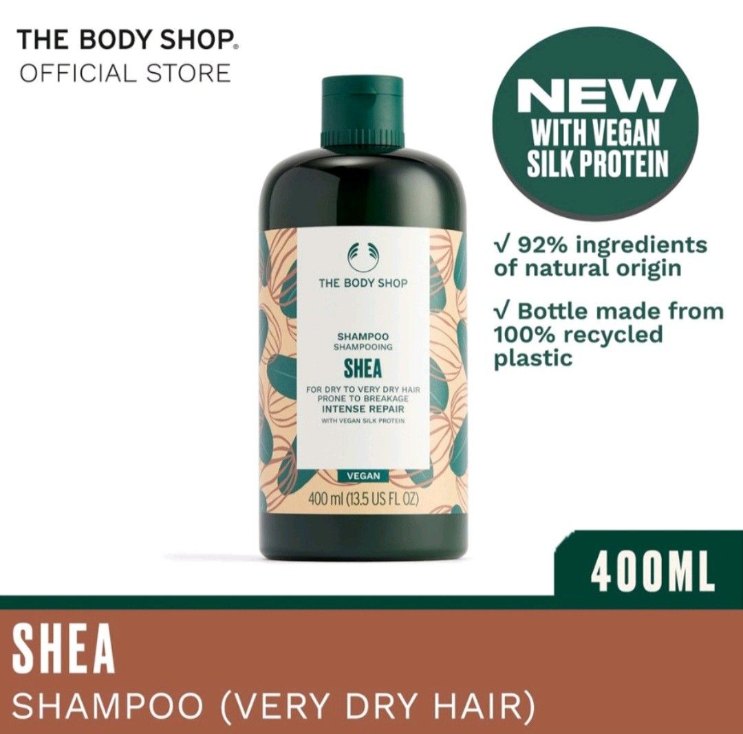 Body shop Shea intense repair shampoo, Beauty & Personal Care, Hair on