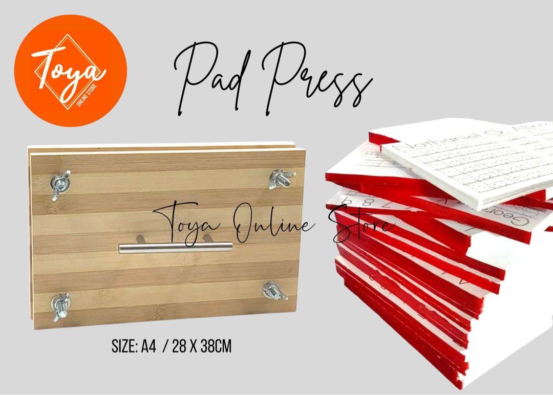 Book Press Set for DIY notepad, tracing pad and receipt, Hobbies & Toys, Stationary & Craft