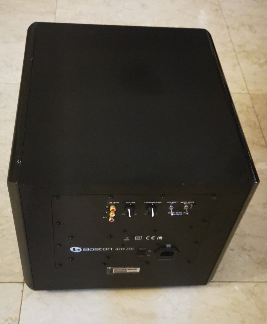 Boston acoustics cheap asw 250 subwoofer
