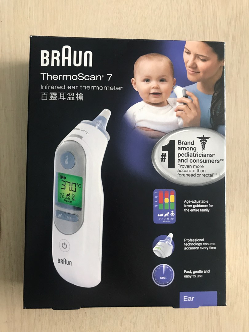Braun Ear Thermometer 7, Health & Nutrition, Thermometers on Carousell