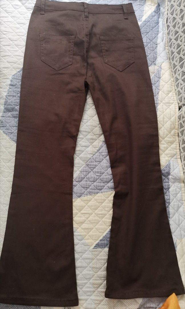 brown bootcut pants, Women's Fashion, Bottoms, Jeans & Leggings on Carousell