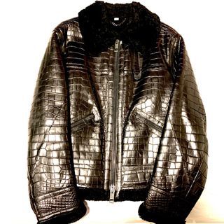 BURBERRY Alligator Aviator Jkt