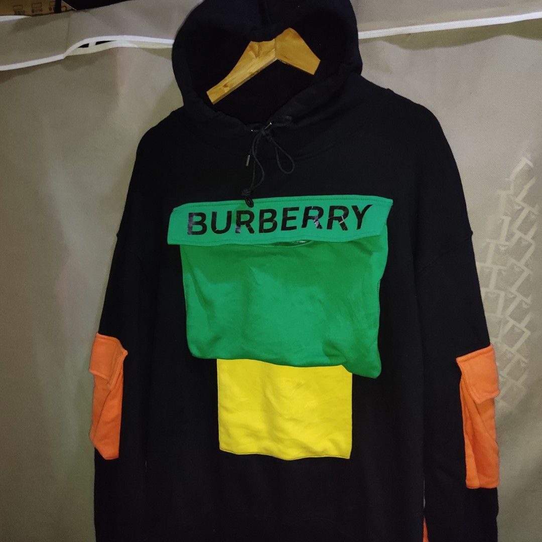 Burberry hoodie on sale mens green