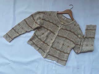 Cable knit sweater grandma chic by Pour Quoi