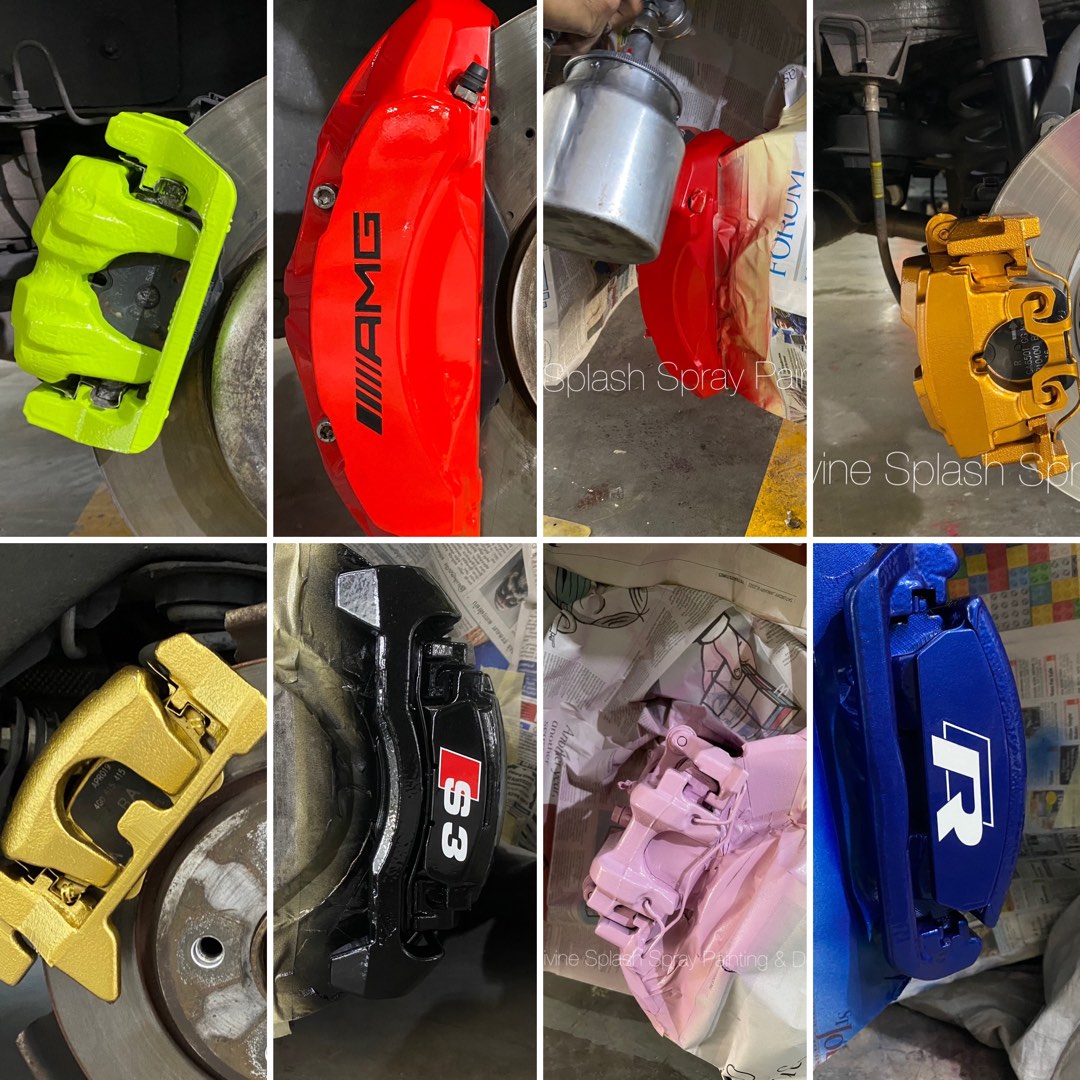 Car caliper spray service. Automotive paint & clear coat, Car